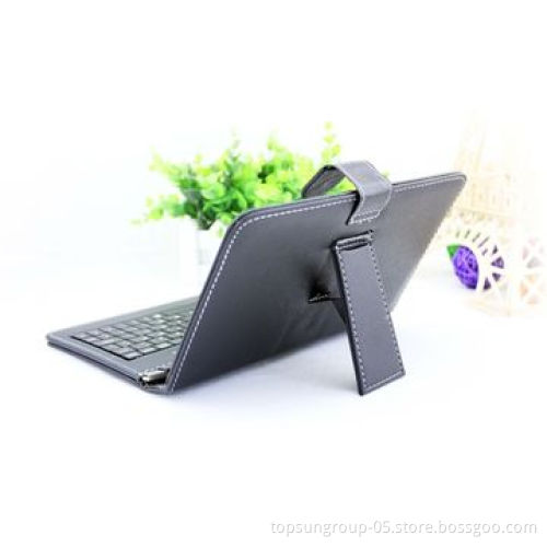 Wired Keyboard Cover for 7-inch Tablets, Universal with Stent
